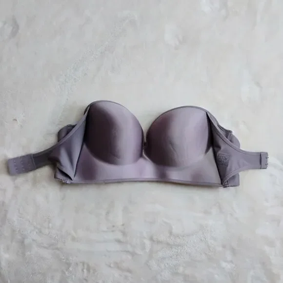 Soma Enbliss Strapless Multi-Way Bra - Front Adjust Stay-Put - Gray - Size 36D - Picture 3 of 13